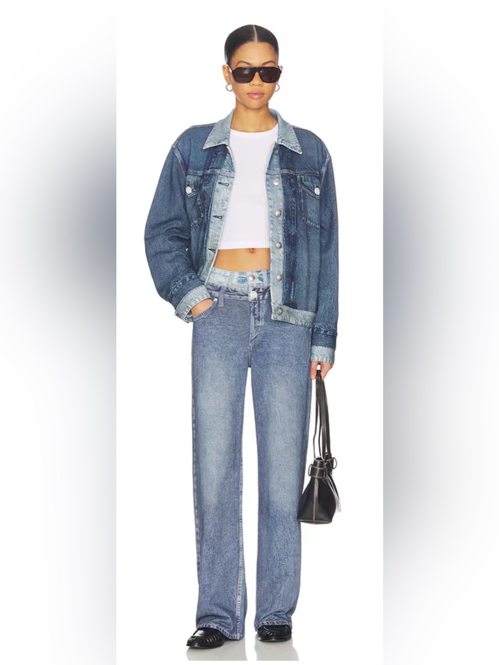 Rag & Bone rb Miramar Combo Terry Logan Dark Double Indigo SIZE 25